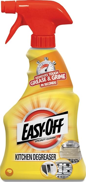 Easy Off Specialty Kitchen Degreaser Cleaner, Lemon, 16 Fl Oz