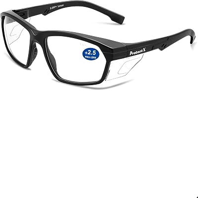 ProtectX Classic Safety Glasses, Anti-Fog Scratch Resistant Lenses, Protective Eyewear for Work, IndoorOutdoor, ANSI Z87.1