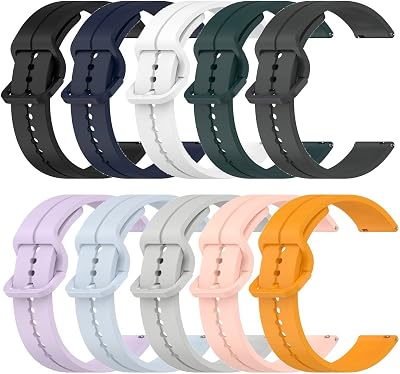 Chofit Easy Change Silicone Replacement Soft Rubber Watch Band - Smart Watch Straps for TouchElex Sirius 1.52 Smart Watch Silicone Bracelet Quick Release Strap for Men Women