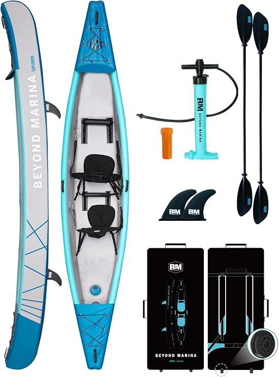 BEYOND MARINA Inflatable Kayak 1/2/3 Person Adult- Full Drop Stitch Kayak