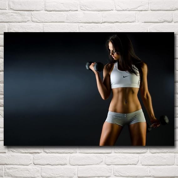 Sexy Women Bodybuilding Poster Poster Poster Home Gym Decor Poster Poster Poster Inspirational Quote Wall Art Panel Body Exercise Gym Training Print Fitness Muscle Women Workout Poster Poster Painting Interior Frameless Painting Interior Decor Home Decor Best 0215165
