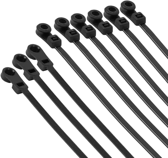 Vida Delikli Kablo Bağı Plastik Kelepçe 100lü Paket Siyah 3.6x150mm