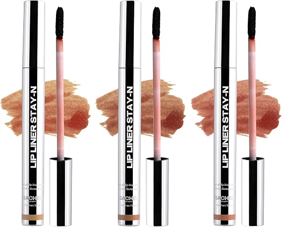 Lip Stain Lip Tint Lip Stain Peel Off Lip Tattoos Sacheu Lip Liner Stay-N - Peel Off Lip Liner Tattoo, Peel Off Lip Stain, Long Lasting Lip Stain Peel Off Set of 3