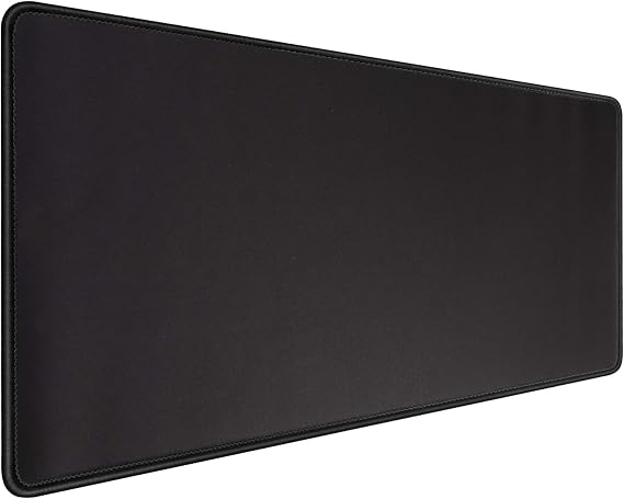 Gaming Mouse Mat Desk Office Mouse Pad Large Size 800x300x3mm Comfortable Mousepad with Smooth Cloth Surface, Improved Precision and Speed (80x30 Black)