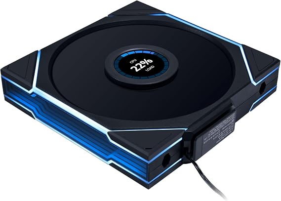 Lian Li UNI FAN TL LCD Wireless 140mm Black Wireless Case Fan with LCD Screen
