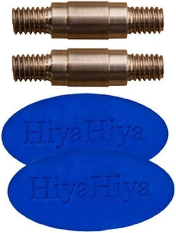 HiyaHiya Interchangeable Cable Connectors and Grips (Set of 2) for Large Needle Tip Sizes (US 9-15) HICABLECONLG