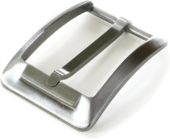 Men's Titanium Belt Buckle - 138 Inch Certified Nickel Free Belt Buckle with Brushed Satin Finish
