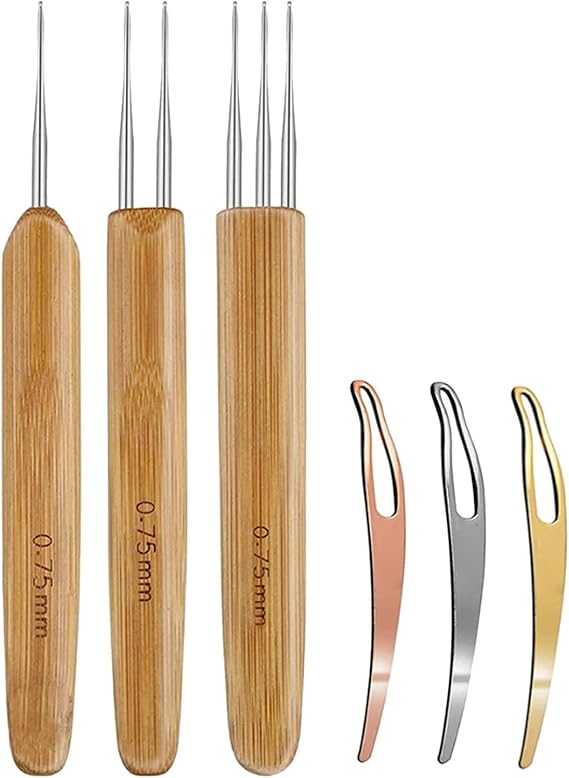 6 Pcs Dreadlock Crochet Hook,Hair Crochet Hook,Dreadlock Accessories