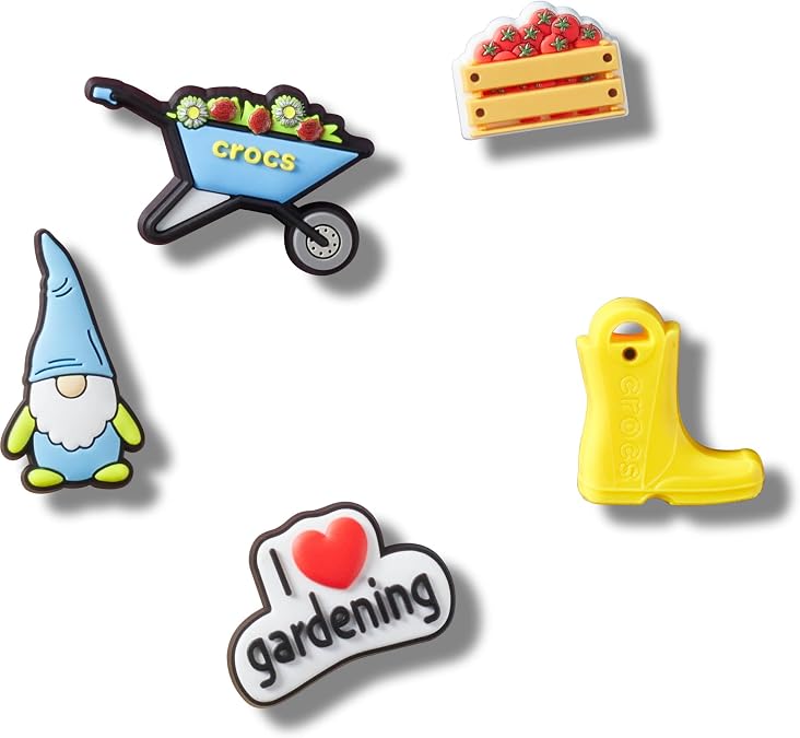 Crocs Jibbitz Charms, Garden Party 5 Pack