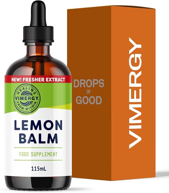 Vimergy Lemon Balm, 115 Servings – Lemon Balm Extract – Glycerin-Based Liquid Supplement – Vegan Supplement – Formulated Without Sugar or Binders – Non-GMO & Gluten-Free (115 ml)