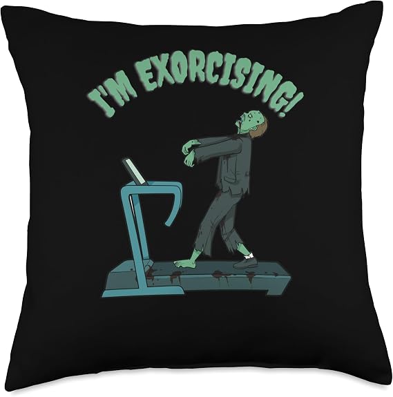 Funny Bodybuilding Throw Pillow