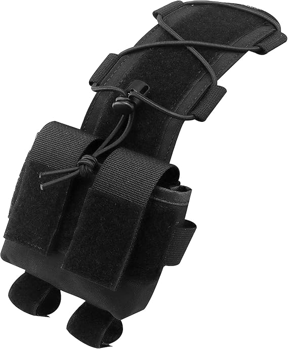 Tactical Helmet Battery Pouch Counterweight Battery Holder | MK2 Helmet NVG Battery Pack Case Counterweight Pouch Balance Weight Bag with Hook N Loop for Hunting Airsoft
