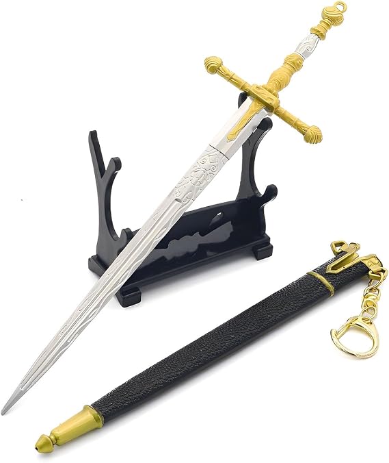 Elden Ring Lordsworn's Straight Sword w/Erdtree Engraved Scabbard Veteran's Relic Edition Greatsword Desk Decoration Ornaments Game Collection Gifts for Gamers & Fans