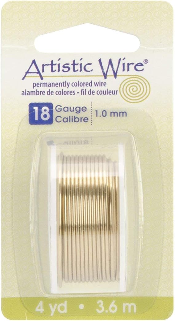18 Gauge Tarnish Resistant Brass Artistic Wire (12ft)