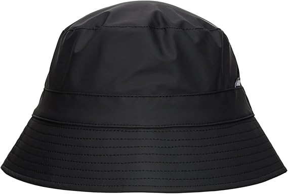RAINS Bucket Hat - Waterproof Windproof Packable Unisex, Low Brim | Low-brim rain hat in signature PU fabric that folds flat into a pocket or bag - lightweight, smooth-feel, year-round wear