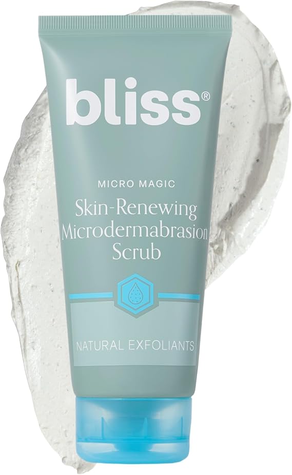 bliss Micro Magic | Skin-renewing Microdermabrasion Exfoliating Face Scrub, Face Wash | Straight-from-the-Spa | Tightens Pores & Brightens Skin | Paraben Free, Cruelty Free | 100 ml