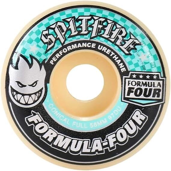 Spitfire F4 97 Conical Full Skateboard Wheels - Natural - 56mm