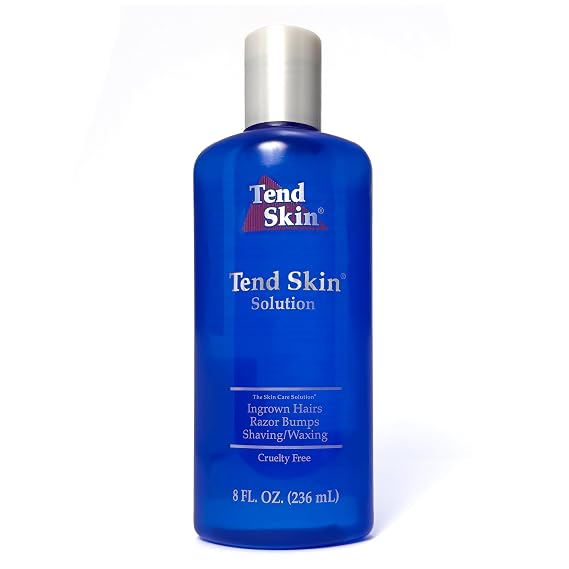 Tend Skin Solution for Razor Bumps and Ingrown Hair, 8 Oz | Solution for Unsightly Razor Burns, Post Shaving and Waxing Toner, Deodorant, Made in USA