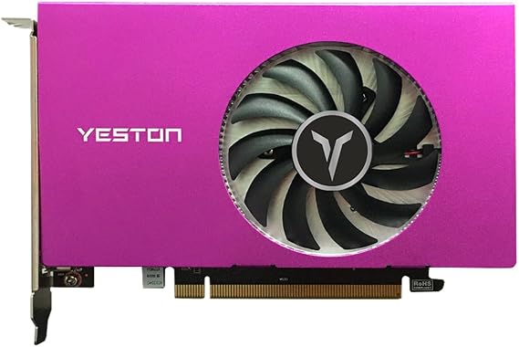 Yeston Radeon RX 550 GDDR5 1183MHz 512processors Video Cards PCIExpress 3.0 DirectX12 Single Slot 4*HDMI Compatible Graphics Card of Desktop (4G GB)