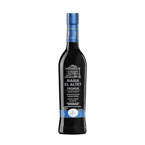 Masia el Altet Premium Extra Virgin Olive Oil from Valencia, Spain, 16.9 fl oz (500ml)