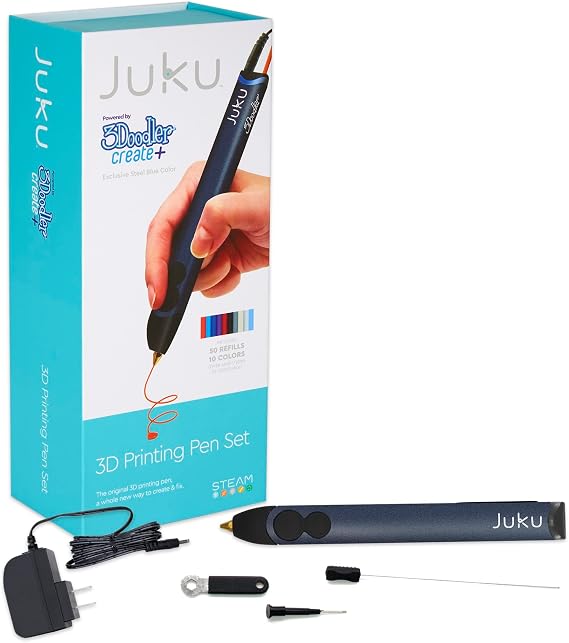 JukuTM 3Doodler Create+ 3D Printing Pen, Steel Blue