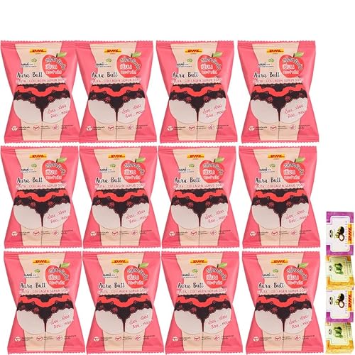Nami Aura Butt Gluta-Collagen Soap Anti Aging Firm Smooth Soft Radiant Buttocks Underarms EXPRESS DHL 60g. Set 12 Pcs D287 By Thaigiftshop [Get Free Tomato Facial Mask]