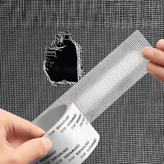 Window Screen Repair Kit Tape for Screen Door Tears and Window Screen (2x125in)