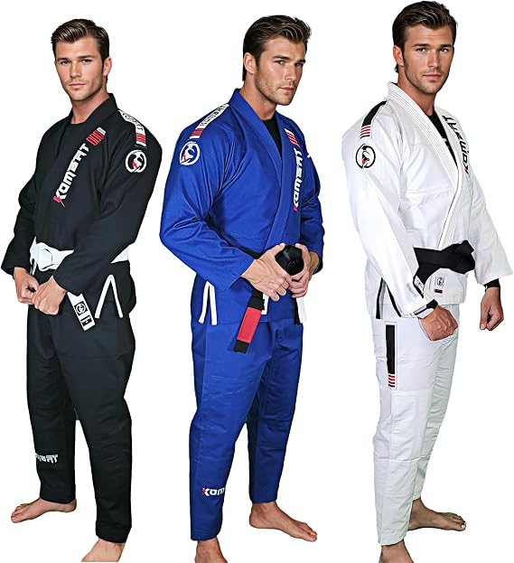 KOMBAT USA Lightening Pro Ultra Light Gi | Brazilian Jiu-Jitsu - BJJ | Premium 100% Cotton | Preshrunk Fabric FREE WHITE BELT