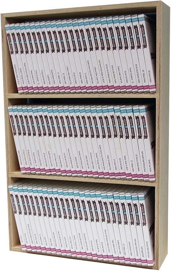 Stamp-n-Storage Mega Stamp Case Shelf with Back - Wooden Display Shelf for Clear Stamp Cases - Birch Plywood,
