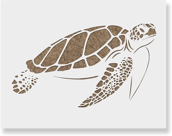 Sea Turtle Stencil - Turtle, Sea Life, Stencils