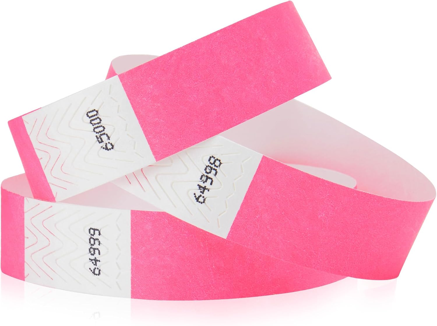 WristCo Neon Pink Tyvek Wristbands for Events – 500 Count – Tamper-Proof Design & Fluorescent Color Prevent Reuse – Premium-Grade Bracelets for Hospital & Medical ID, Party & VIP Identification