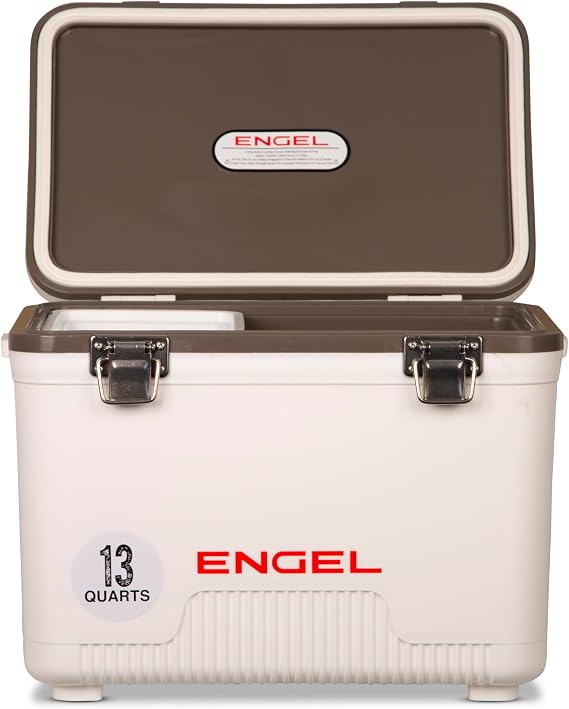 ENGEL COOLERS 13 Quart Cooler/Dry Box - White