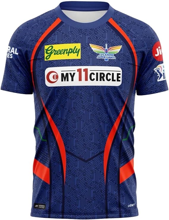 Whitedot Lucknow Super Giants 2024 IPL Cricket Fan Jersey - 100% Dryfit Polyester (LSG 2024 - XL-44) - Without Name Print, X-Large