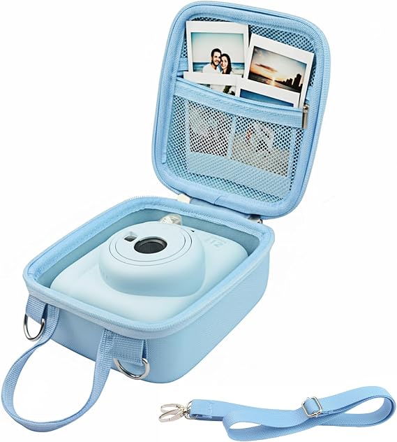 Hard Protective Case for Fujifilm Instax Mini 12 Instant Camera/Mini 11 Instant Camera Blue
