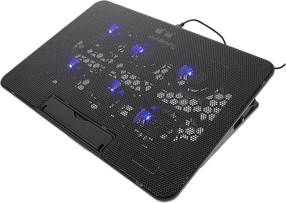 TEHAUX Laptop Cooling Pad for Gaming Laptops Adjustable Height Silent Fans USB Powered Compatible Ergonomic Design for Comfort and Cooling Efficiency