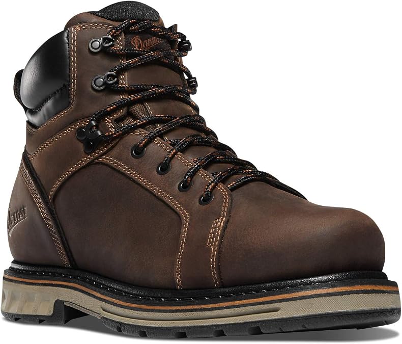 Danner Steel Yard Waterproof Work Boots for Men - Full-Grain Leather, with Dual-Density Footbed, Goodyear Welt, Slip-Resistant Rubber Outsole, EH Resistance | Full-Grain Leather, Dual-Density Footbed, Goodyear Welt, Slip-Resistant Rubber Outsole, EH Resistance