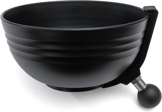 NEXUS Snack Bowl with 1 Inch Ball Mount (Black), medium