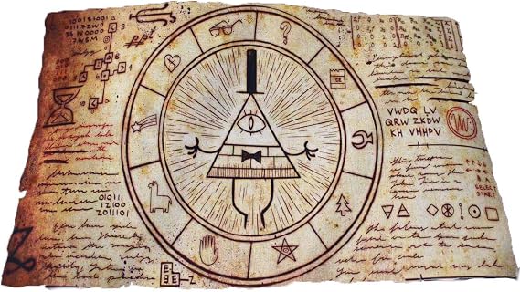 Gravity falls Bill Cipher Magic Summoning Scroll
