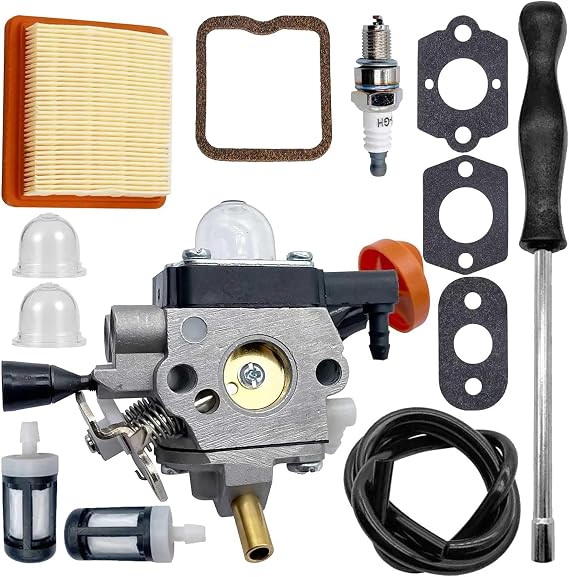 FS131 Carburetor for Stihl FS131 FS131R FS311 KM131 HT131 HT132 HT133 HT134 HT135 BT131 Replace 4180-120-0619 4180-120-0617 Brushcutter Trimmer Tune-up Kit with 4180 141 0300 Air Filter Kit