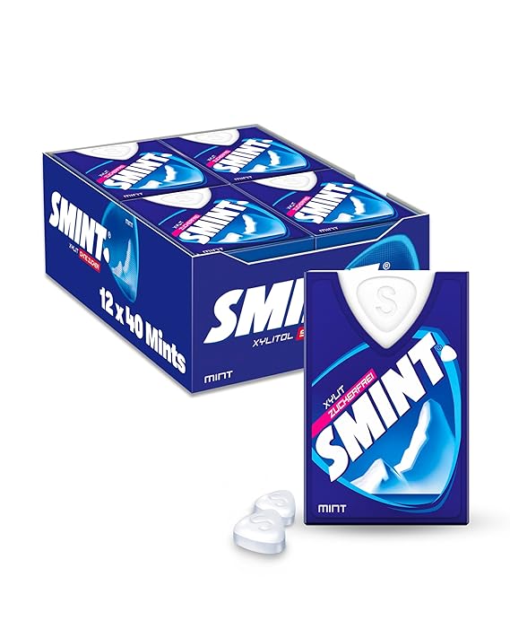 Smint Dental Mint Flavour Sugar Free with Xylitol 8g. (12 Matches Box)
