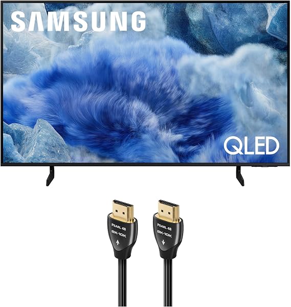 Samsung QN43Q8FAAFXZA 43 Inch Class QLED Q8F 4K Vision AI Smart TV with an AudioQuest Pearl 1.5M 48G 8K-10K HDMI Digital Cable (2025)