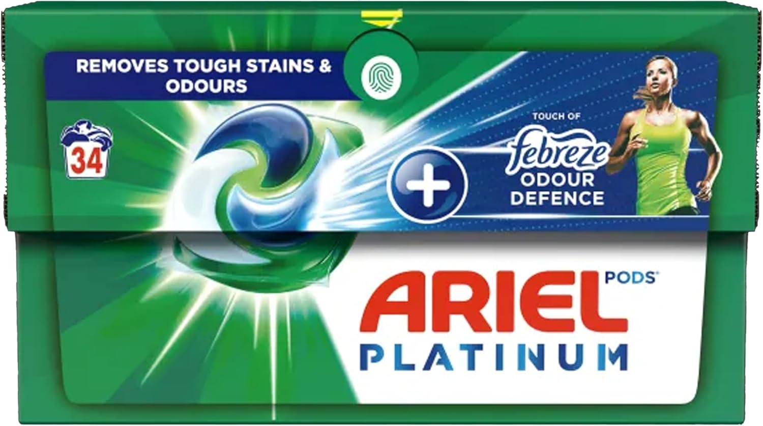 Ariel Platinum Febreze extra odour defence All in 1 Pods 34 Washes