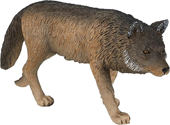 MOJO - Timber Wolf Walking | Hand-Painted Toy Figure | North American Woodland Collection | True to Life & Highly Detailed | Designed in UK