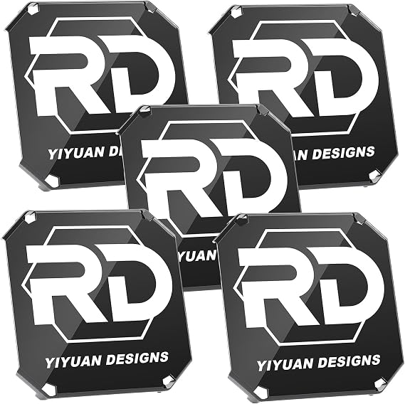 RIGIDON 5 Pcs 4.3 Inch Fog Light Covers, Linkable LED Light Bar Protective