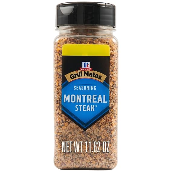 McCormick Grill Mates Seasoning, Montreal Steak, No MSG Added, Gluten Free, No Artificial Flavors, For Transforming Everyday Cuts of Meat and Vegetables into a Grilling Masterpiece, 11.62 oz