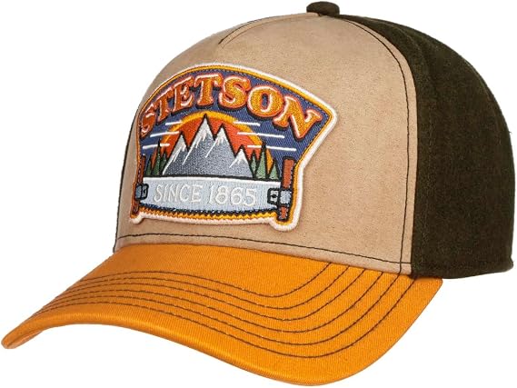 Stetson Hacksaw Trucker Cap 5 Panel Snapback Unisex Summer Winter