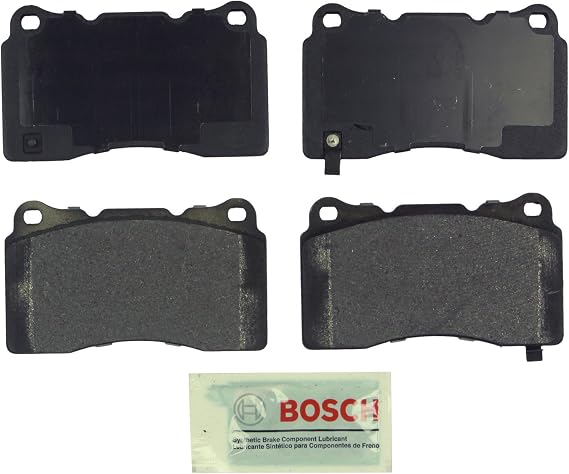 BOSCH BE1001 Blue Semi-Metallic Disc Brake Pad Set - Compatible With Select Buick, Cadillac, Chevrolet, DeTomaso, Dodge, Ford, Hyundai, Maserati, Mitsubishi, Pontiac, Saab, SRT, Subaru, Volvo