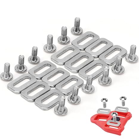 Delta Cleat Screws, SPD Clip Screws, Replacement Screws Compatible with Delta Bike Cleats, SPD Clip Wrench, Indoor Cycling & Road Bike Delta Cleat Screws with Wrench(12pcs)