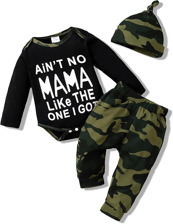 NZRVAWS Baby Boy Clothes Preemie Infant Boy Bear Outfits Jumpsuit Bodysuit Letter Print Romper
