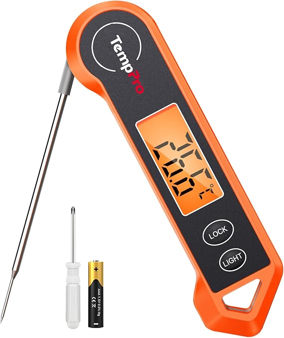 TempPro TP19H Digital Meat Thermometer, Food Thermometer, Temperature Probe